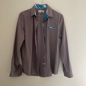 Tam Ware Grey button down Mens size L
